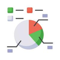 Grab this carefully crafted icon of Pie Graph, business analysis vector