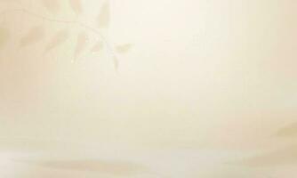 Vector abstract background leaf shadow light studio empty backdrop product display scene for product placement 3d