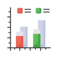 Carefully crafted icon of bar chart in trendy style, premium vector design