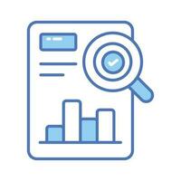 Grab this beautiful audit report icon in trendy style, ready to use icon vector