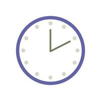 Vector clock vector illustration on white background