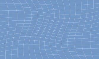 Vector abstract wavy 3d mesh on a blue background geometric dynamic wave 3d technology wireframe