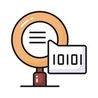 Creative icon of binary search in modern style, ready to use vector