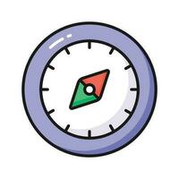 An amazing vector design of compass in modern style, navigation tool icon