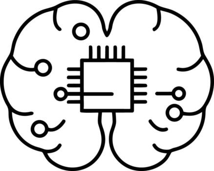 cerebro idea símbolo icono vector imagen. ilustración de el creativo inteligencia pensar diseño imagen