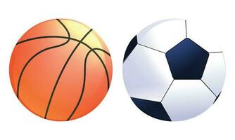 Vector set of ball on white background