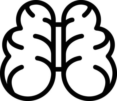 cerebro idea símbolo icono vector imagen. ilustración de el creativo inteligencia pensar diseño imagen