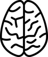 Brain idea symbol icon vector image. Illustration of the creative intelligence think design image
