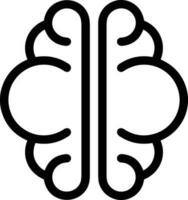 Brain idea symbol icon vector image. Illustration of the creative intelligence think design image