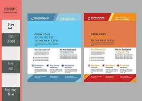 corporate flyer design free download template vector