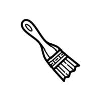 Paintbrush icon design isolated on white background vector