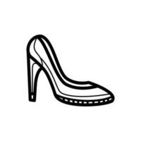 Women high heel icon design isolated on white background vector