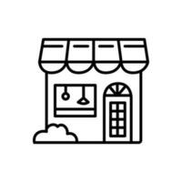 Tienda icono diseño aislado en blanco antecedentes vector