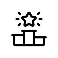 Simple Podium icon. The icon can be used for websites, print templates, presentation templates, illustrations, etc vector