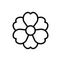 Simple Magnolia icon. The icon can be used for websites, print templates, presentation templates, illustrations, etc vector