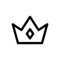 sencillo corona icono. el icono lata ser usado para sitios web, impresión plantillas, presentación plantillas, ilustraciones, etc vector