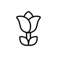 Simple Rose icon. The icon can be used for websites, print templates, presentation templates, illustrations, etc vector