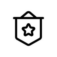 Simple Star Banner icon. The icon can be used for websites, print templates, presentation templates, illustrations, etc vector