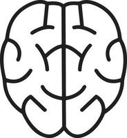 Brain idea symbol icon vector image. Illustration of the creative intelligence think design image. EPS 10