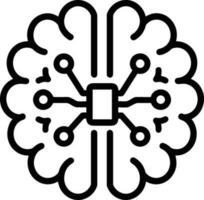 Brain idea symbol icon vector image. Illustration of the creative intelligence think design image. EPS 10