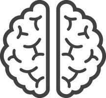 Brain idea symbol icon vector image. Illustration of the creative intelligence think design image. EPS 10