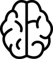 Brain idea symbol icon vector image. Illustration of the creative intelligence think design image