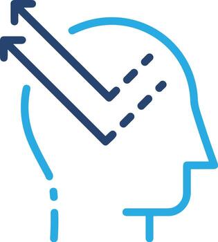 Brain idea symbol icon vector image. Illustration of the creative intelligence think design image