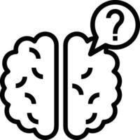 Brain idea symbol icon vector image. Illustration of the creative intelligence think design image. EPS 10