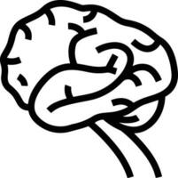 Brain idea symbol icon vector image. Illustration of the creative intelligence think design image. EPS 10