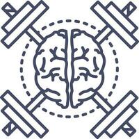 Brain idea symbol icon vector image. Illustration of the creative intelligence think design image. EPS 10