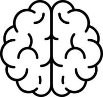 Brain idea symbol icon vector image. Illustration of the creative intelligence think design image. EPS 10