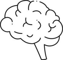 Brain idea symbol icon vector image. Illustration of the creative intelligence think design image. EPS 10