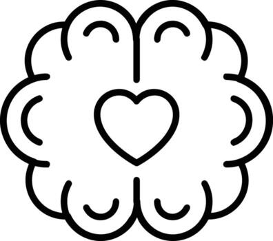 Brain idea symbol icon vector image. Illustration of the creative intelligence think design image. EPS 10