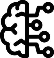 Brain idea symbol icon vector image. Illustration of the creative intelligence think design image. EPS 10