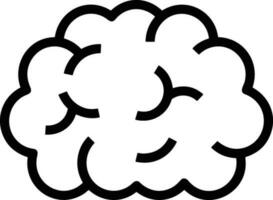 Brain idea symbol icon vector image. Illustration of the creative intelligence think design image. EPS 10