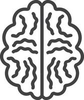 Brain idea symbol icon vector image. Illustration of the creative intelligence think design image. EPS 10