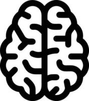 Brain idea symbol icon vector image. Illustration of the creative intelligence think design image. EPS 10