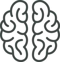 Brain idea symbol icon vector image. Illustration of the creative intelligence think design image. EPS 10