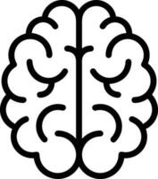 Brain idea symbol icon vector image. Illustration of the creative intelligence think design image