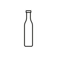 Bottle icon vector. Bottle for water illustration sign. Bottle of alcohol symbol or logo. vector