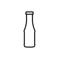 Bottle icon vector. Bottle for water illustration sign. Bottle of alcohol symbol or logo. vector