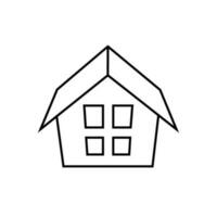 casa vector icono. hogar ilustración signo. edificio símbolo.