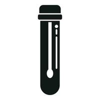 Test tube swab icon simple vector. Lab sample vector