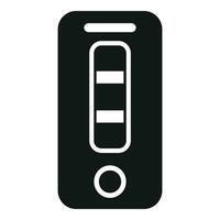 Negative test result icon simple vector. Medical sample vector
