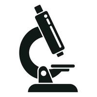 Test result microscope icon simple vector. Medical lab vector