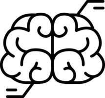 Brain idea symbol icon vector image. Illustration of the creative intelligence think design image. EPS 10