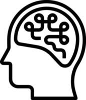 Brain idea symbol icon vector image. Illustration of the creative intelligence think design image. EPS 10