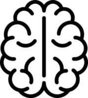 Brain idea symbol icon vector image. Illustration of the creative intelligence think design image. EPS 10