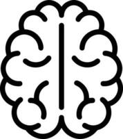 Brain idea symbol icon vector image. Illustration of the creative intelligence think design image. EPS 10