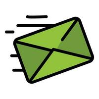 Fast mail icon vector flat